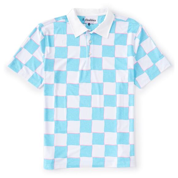 Chubbies Other - NWT Chubbies Size Small The Pawn Short Sleeve Performance Checkered Polo Shirt